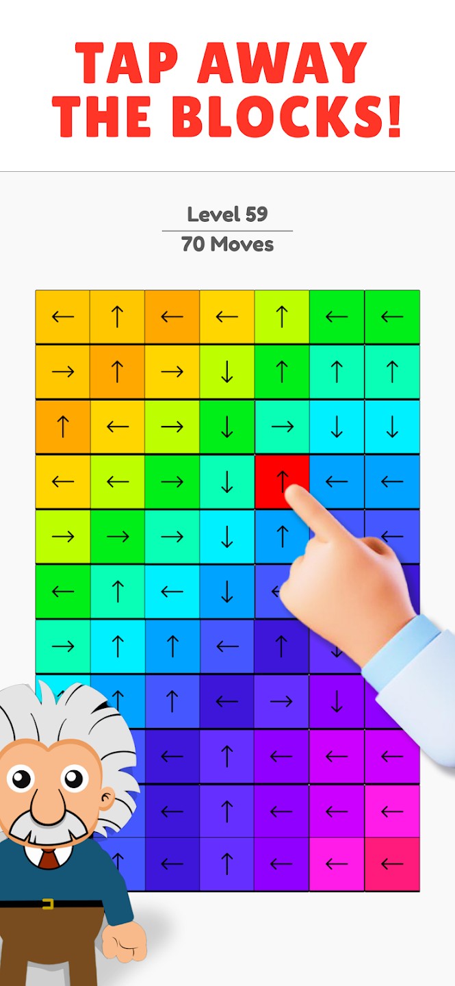 Unpuzzle játékmenet: nyitott út keresése a blokkok között